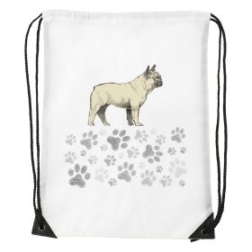 Francia bulldog - Sport táska fehér