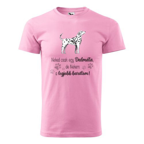 Póló Dalmata  mintával - Rózsaszín XL méretben