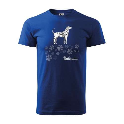 Póló Dalmata  mintával - Kék XXL méretben