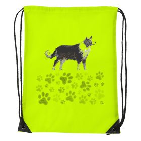 Border collie - Sport táska sárga