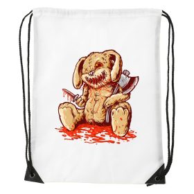 Plüss nyuszi - Sport táska fehér