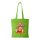 Plüss nyuszi - Bevásárló táska zöld