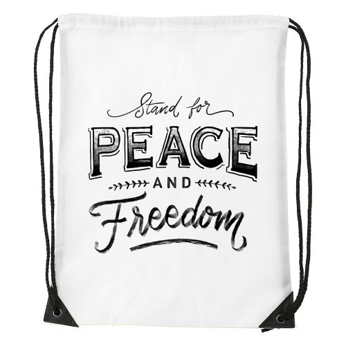 Stand for peace - Sport táska fehér