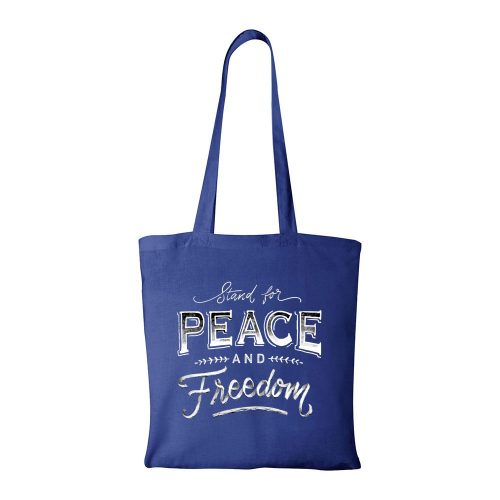 Stand for peace - Bevásárló táska kék