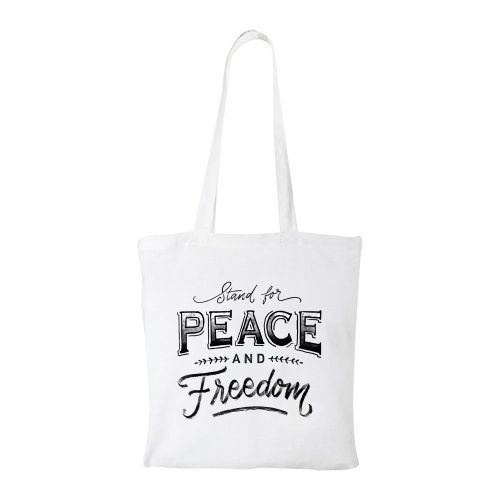 Stand for peace - Bevásárló táska fehér