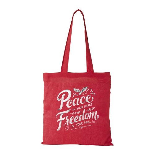 Peace in your heart - Bevásárló táska piros