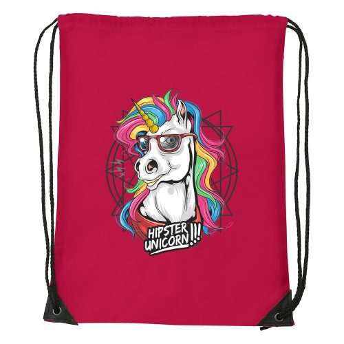 Hipster unicorn - Sport táska piros