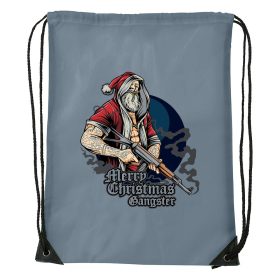 Merry Christmas gangster - Sport táska szürke