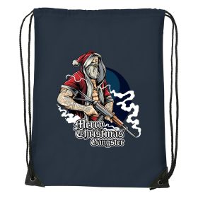 Merry Christmas gangster - Sport táska navy kék