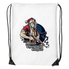 Merry Christmas gangster - Sport táska fehér