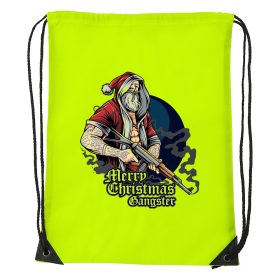 Merry Christmas gangster - Sport táska sárga