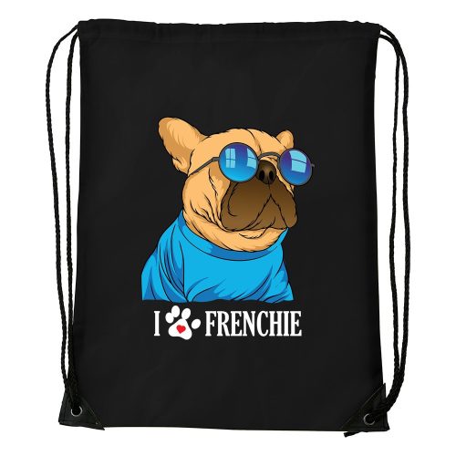 Frenchie - Sport táska fekete