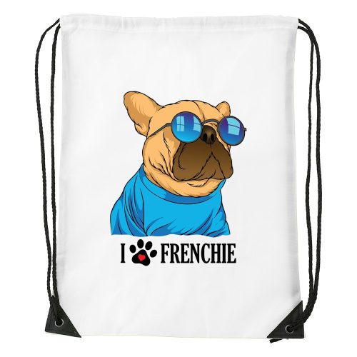 Frenchie - Sport táska fehér