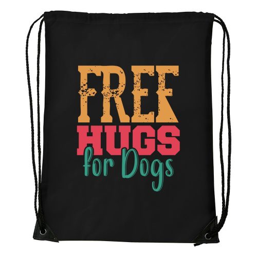 Free hugs for dog - Sport táska fekete