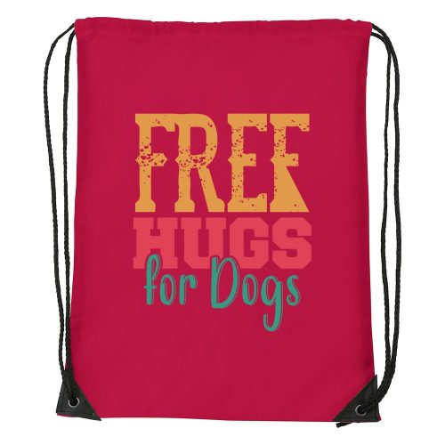 Free hugs for dog - Sport táska piros