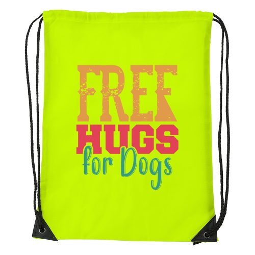 Free hugs for dog - Sport táska sárga