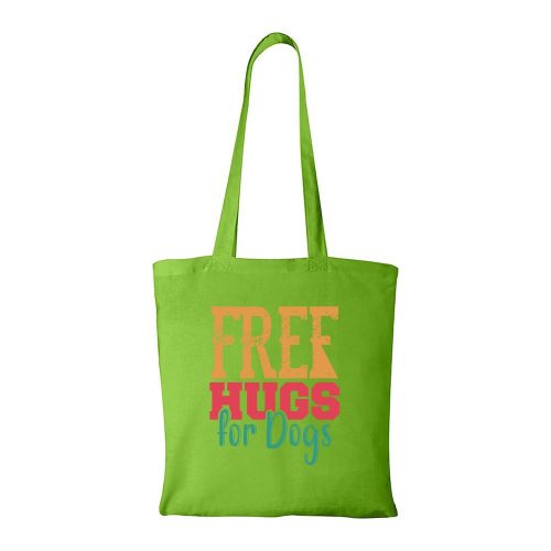 Free hugs for dog - Bevásárló táska zöld