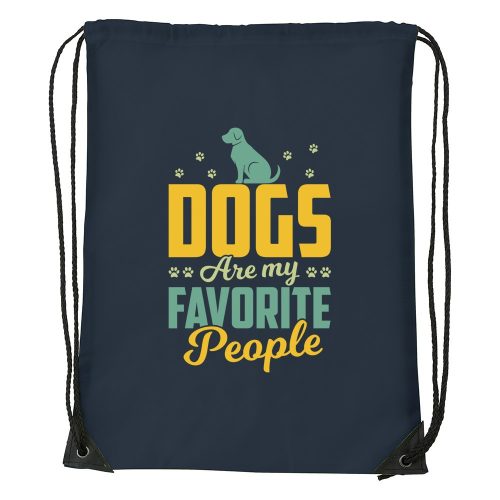 Dogs are my favorite people - Sport táska navy kék