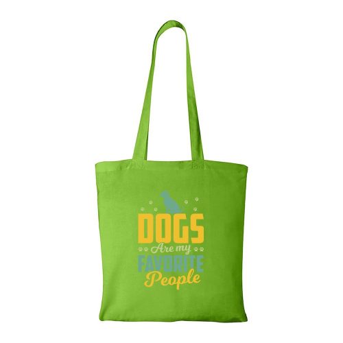 Dogs are my favorite people - Bevásárló táska zöld