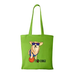 Corgi - Bevásárló táska zöld v2