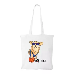 Corgi - Bevásárló táska fehér v2