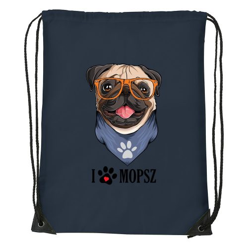 Mopsz - Sport táska navy kék