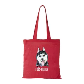Husky - Bevásárló táska piros v2
