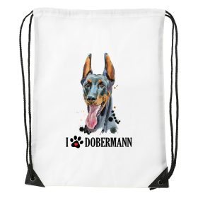 Dobermann - Sport táska fehér v2