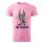Póló Dobermann  mintával - Rózsaszín L méretben