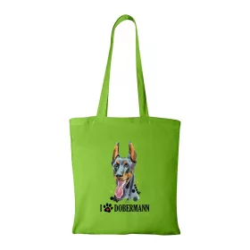 Dobermann - Bevásárló táska zöld v2