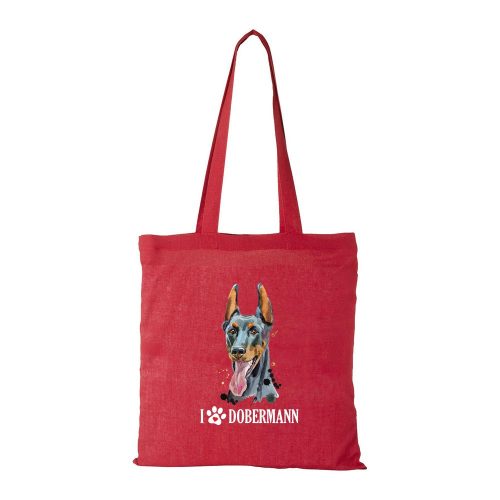 Dobermann - Bevásárló táska piros
