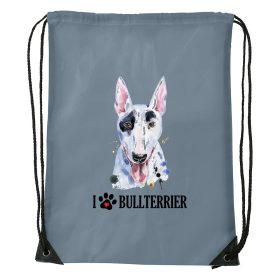 Bullterrier - Sport táska szürke v2