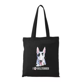Bullterrier - Bevásárló táska fekete v2