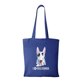 Bullterrier - Bevásárló táska kék v2