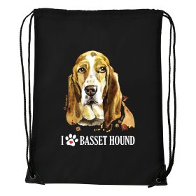 Basset hound - Sport táska fekete