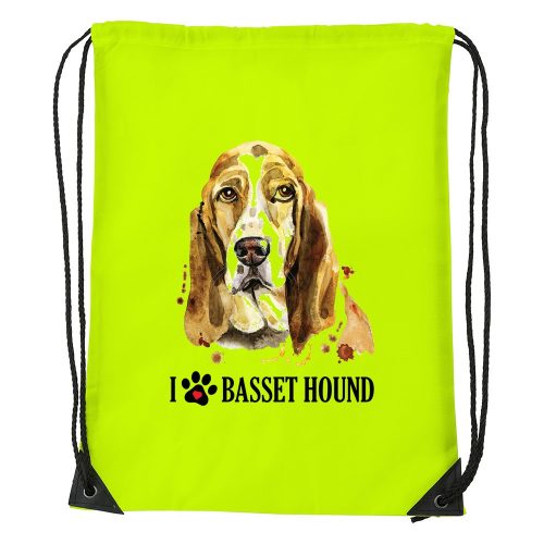 Basset hound - Sport táska sárga