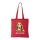 Basset hound - Bevásárló táska piros