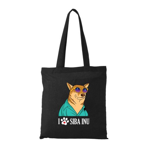 Siba Inu - Bevásárló táska fekete