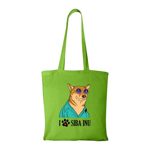 Siba Inu - Bevásárló táska zöld