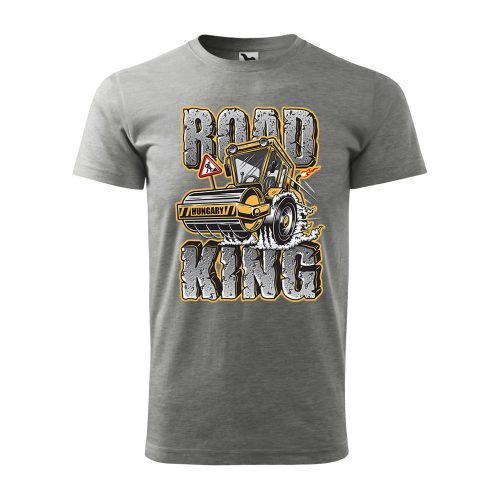 Póló Road king  mintával - Szürke M méretben