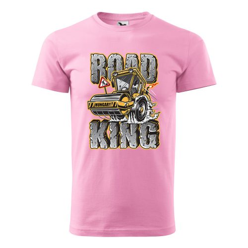 Póló Road king  mintával - Rózsaszín M méretben