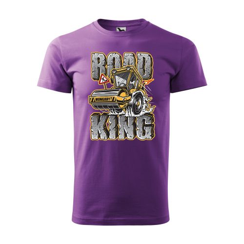 Póló Road king  mintával - Lila XL méretben