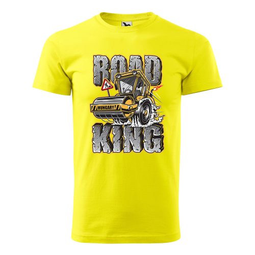 Póló Road king  mintával - Sárga XXXL méretben