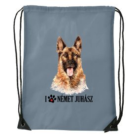 Németjuhász - Sport táska szürke v2