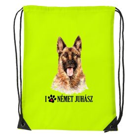 Németjuhász - Sport táska sárga v2