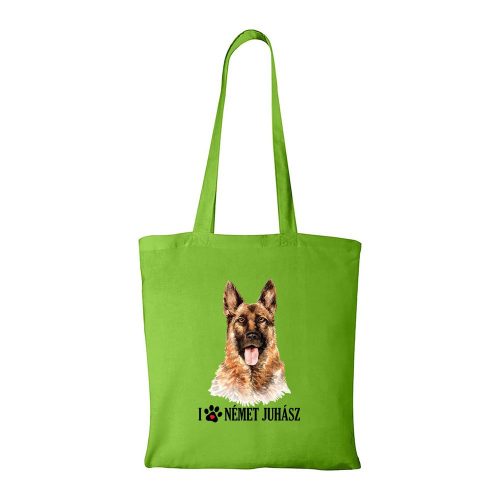 Németjuhász - Bevásárló táska zöld