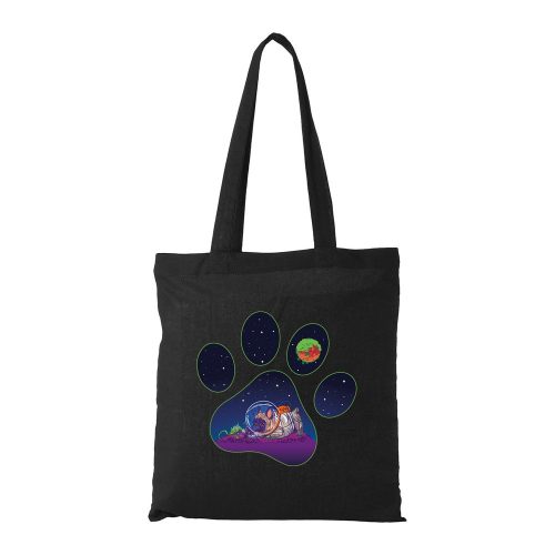 Űrkutya - Bevásárló táska fekete