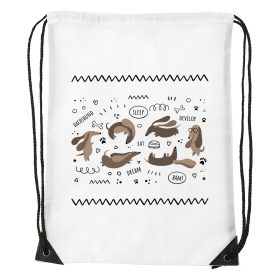 Dachshund - Sport táska fehér