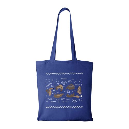 Dachshund - Bevásárló táska kék