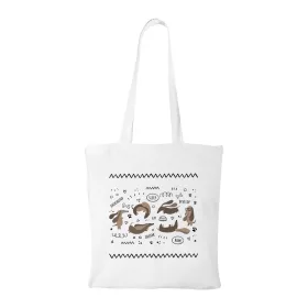 Dachshund - Bevásárló táska fehér